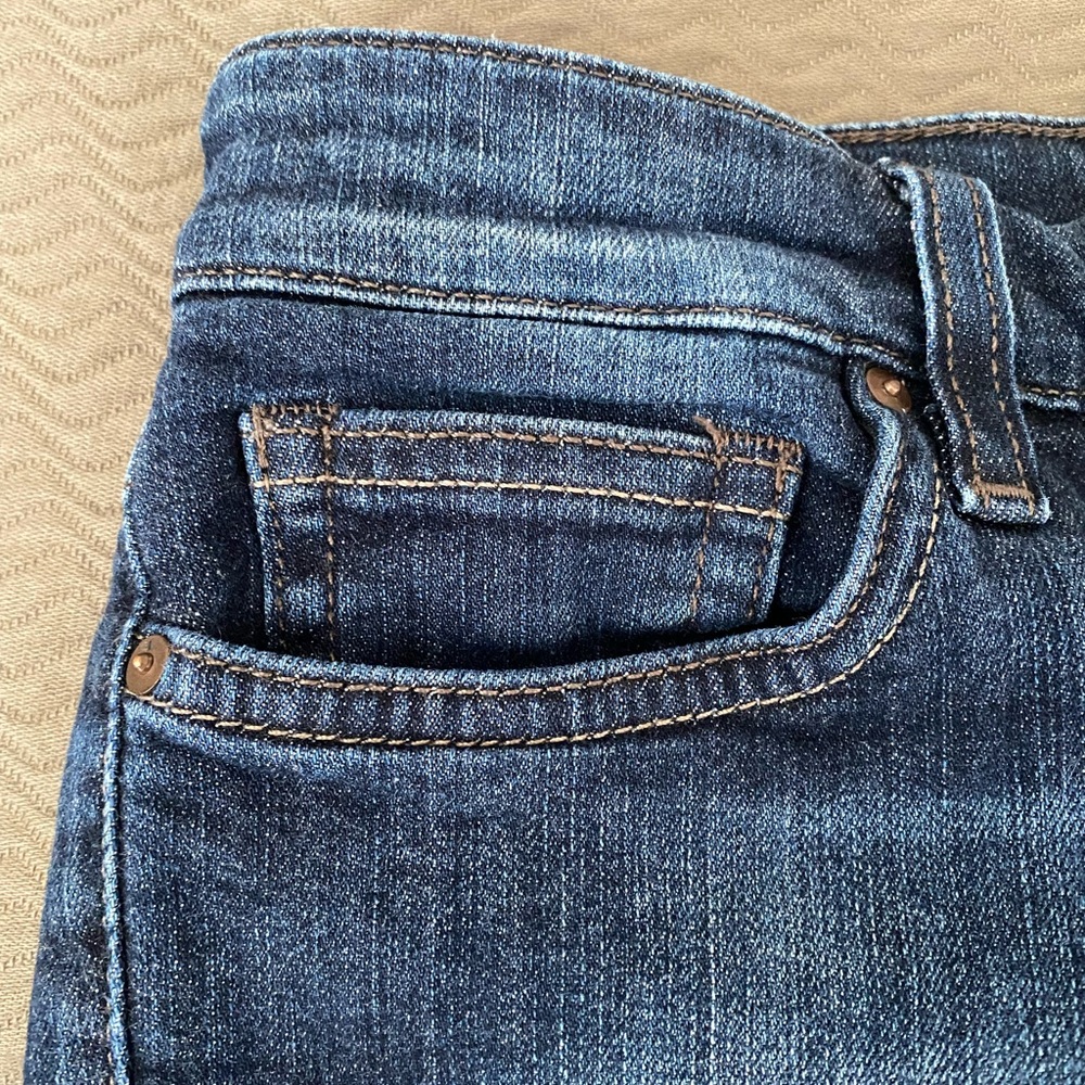 Joe’s Jeans mid rise skinny ankle jeans 27 women’s dark denim EUC riveted - Picture 6 of 10